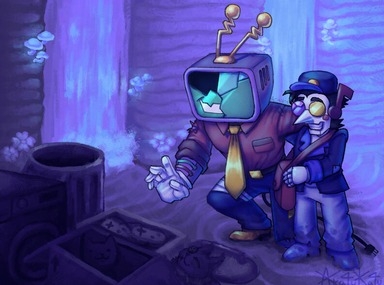 Full body + extra ch + complex bg